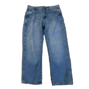 Five Jungle 5ive Blue Jeans  Men's 36x30 Vintage Y2K Denim Back Stitch Relaxed